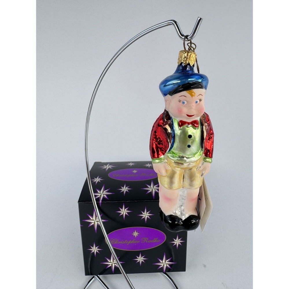 Christopher Radko Waldo 1994 Red Gold Pants Variant Ornament Germany 94-017-0